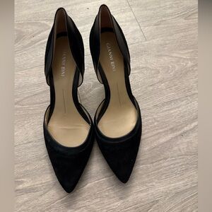 Gianni Bini Black Suede Heels